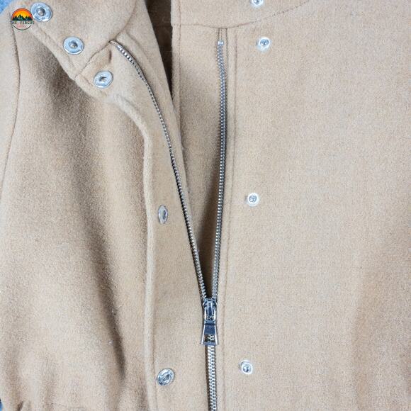 Maurices Overcoat Tan Long Sleeve Full-Zip Pockets Women's Size Medium - Picture 13 of 15